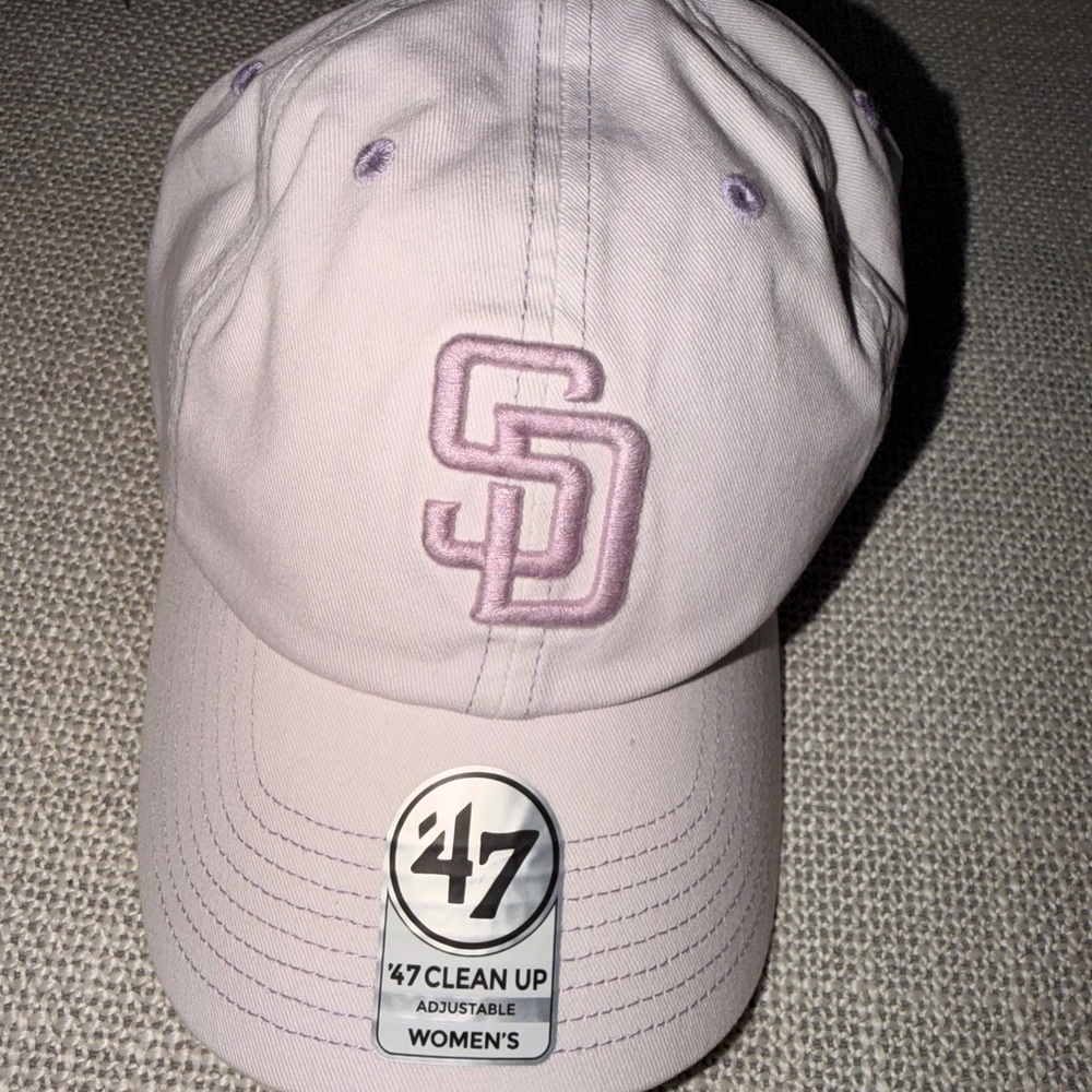 SD Padres Women's Lilac Baseball Cap